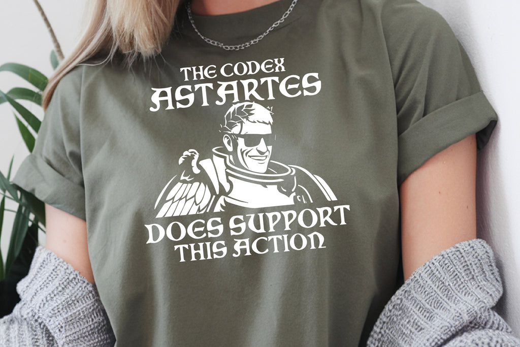 Funny Warhammer 40K Shirt | 40k Shirts | The Codex Astartes Does Support This Action Meme T-Shirt