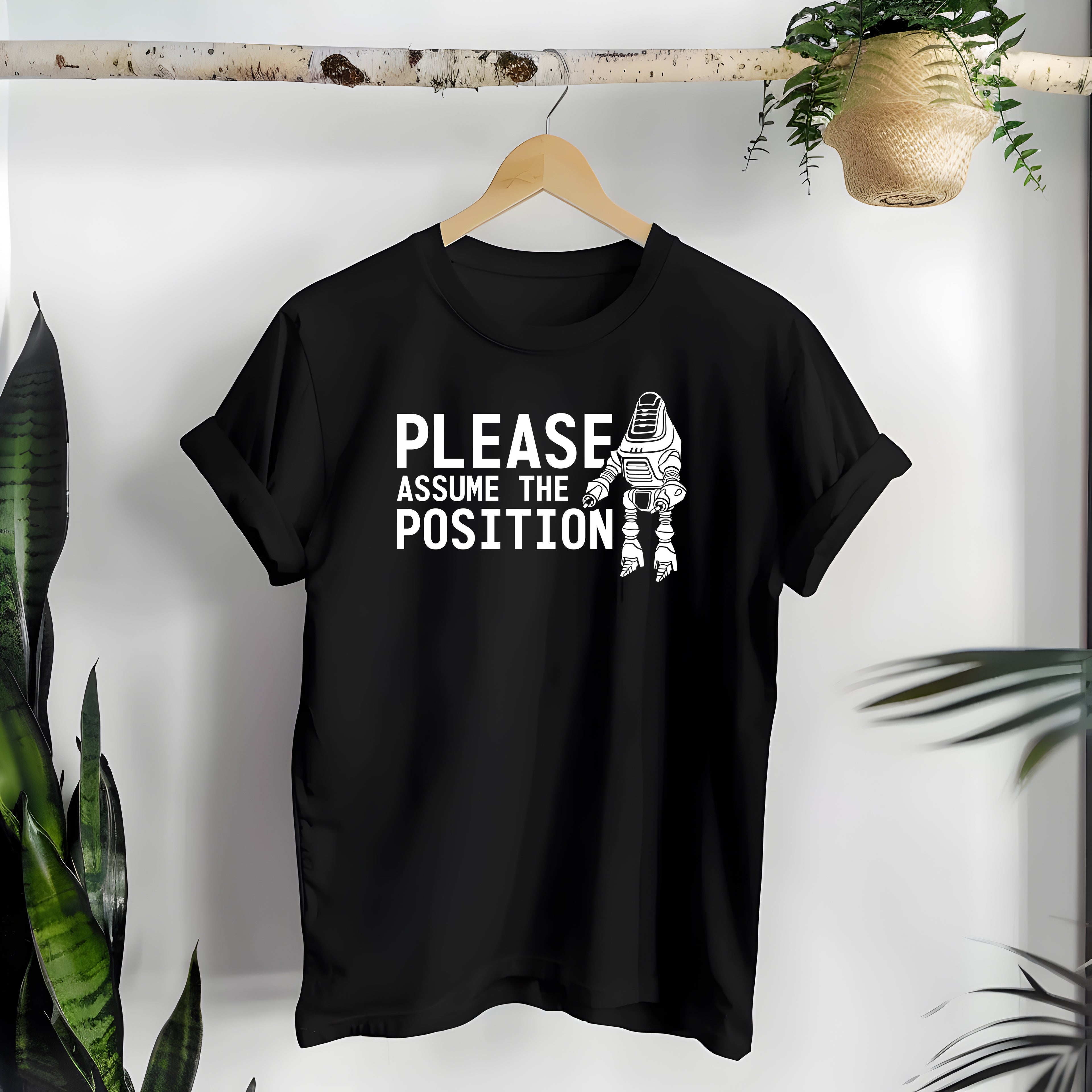 Please Assume the Position Shirt | Funny Fisto Fallout New Vegas Meme T-Shirt