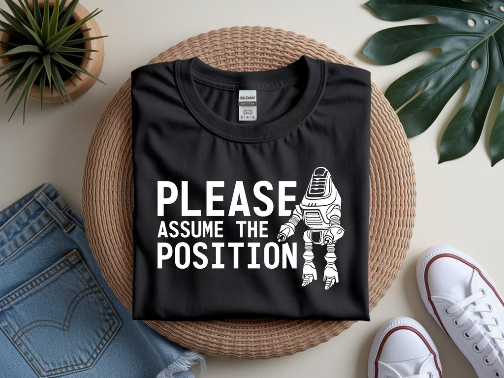 Please Assume the Position Shirt | Funny Fisto Fallout New Vegas Meme T-Shirt