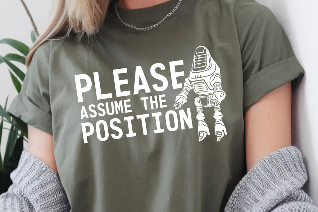 Please Assume the Position Shirt | Funny Fisto Fallout New Vegas Meme T-Shirt