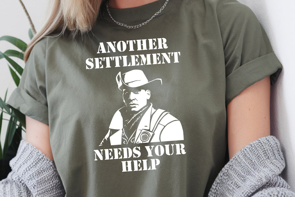 Another Settlement Needs Your Help Shirt | Funny Fallout Meme T-Shirt | Preston Garvey Meme