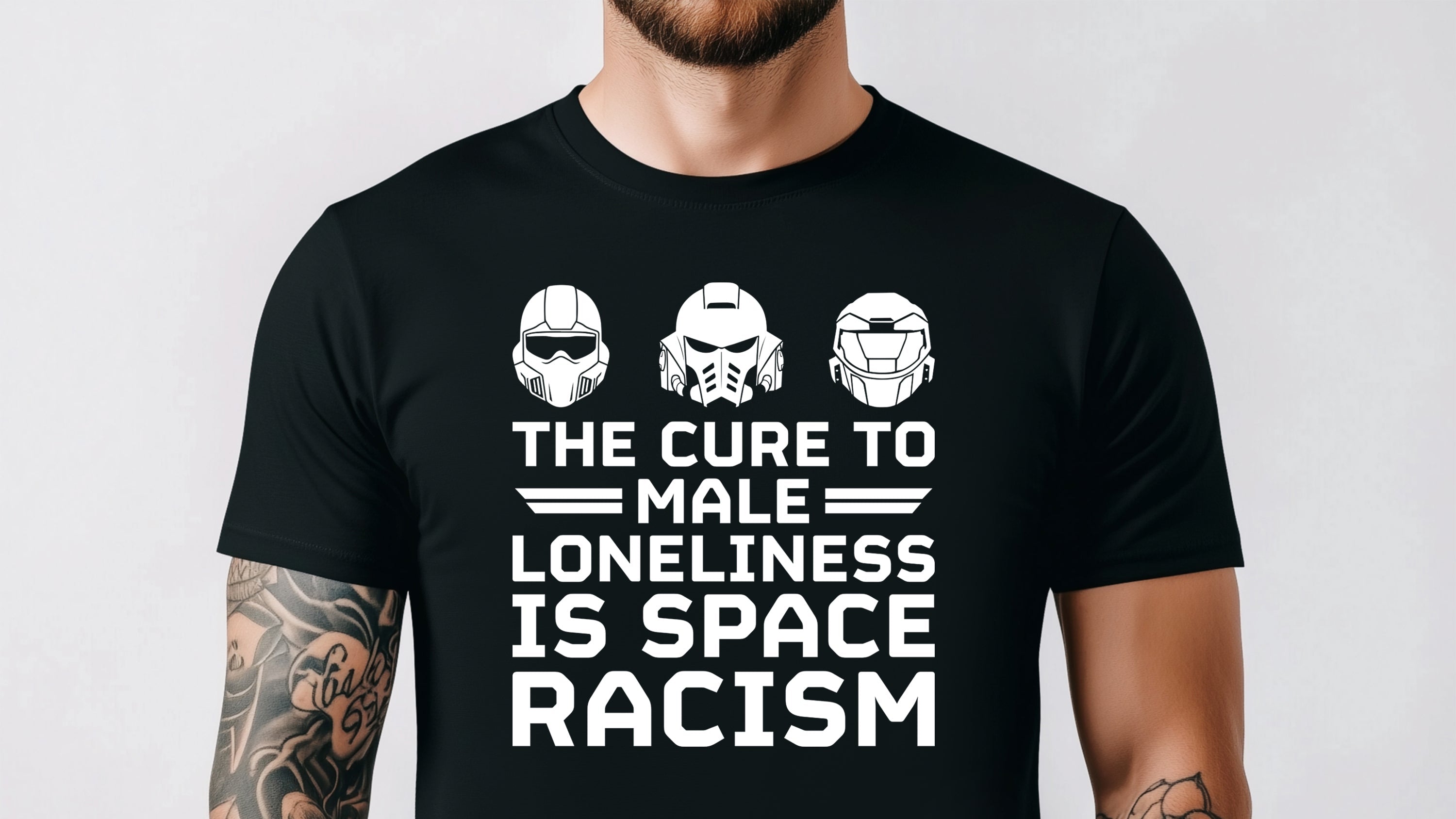 Funny Warhammer and Helldivers 2 Shirt | 40k Shirts | The Cure to Male Loneliness is Space Racism | Warhammer T-Shirt